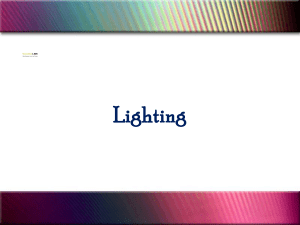 Lighting- section 5 - Larry Johnson Consulting Services