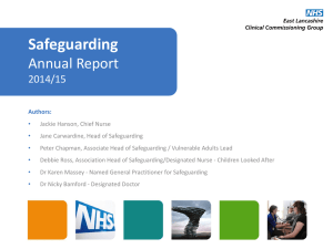 To view the Safeguarding Report Presentation click here