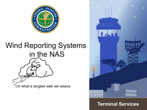 Wind Reporting Systems in the NAS