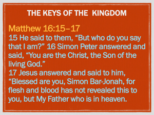 The Keys Of The Kingdom - Living Hope Family Church