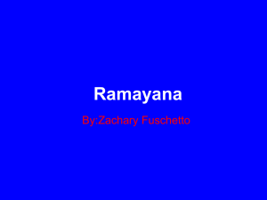 Ramayana - 1stperiodclass