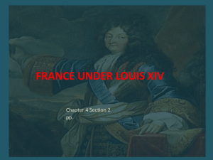 4-2 Presentation France Under Louis XIV