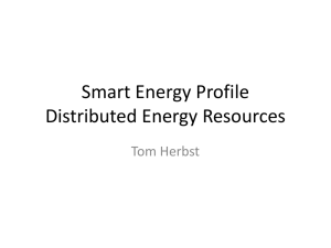 Smart Energy Profile Distributed Energy