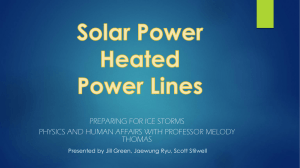 Solar Heated Power Lines