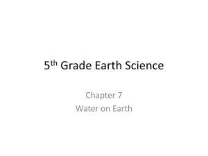 5th Grade Earth Science – chpt 7