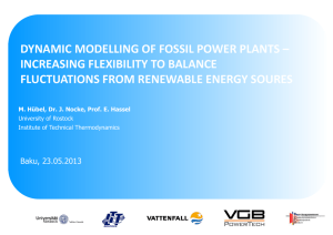 Dynamic Modelling of Fossil Power Plants