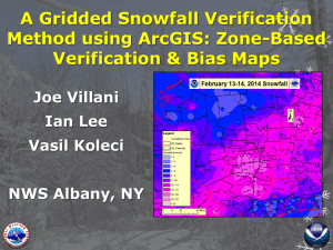 Zone-Based Snowfall Verification