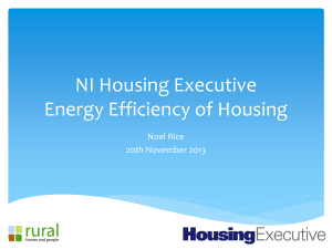 Energy Efficiency of Housing, Noel Rice, NIHE