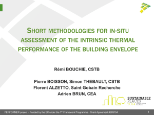 Short methodologies for in-situ assessment of the intrinsic thermal