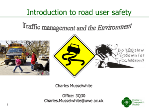Introduction to road user safety in the UK