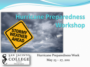 Hurricane Preparedness Training