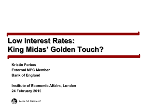 Low Interest Rates: King Midas` Golden Touch?
