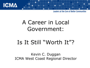A Career in Local Government
