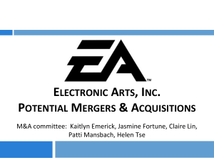 Electronic Arts, Inc. Potential Mergers - Helen Tse