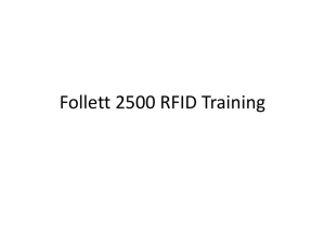 Follett RFID Training