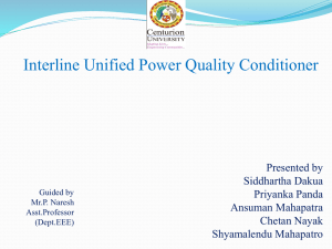 Interline Unified Power Quality Conditioner