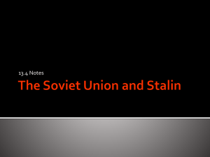 13.4 The Soviet Union and Stalin