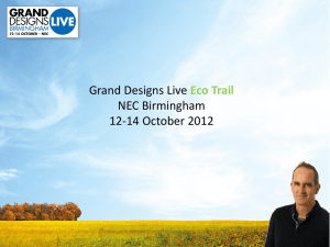 The Eco Trail at Grand Designs Live Birmingham 2012