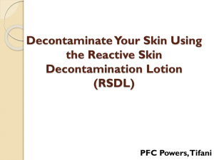 Decontaminate Your Skin Using the M291 Skin Decontamination Kit
