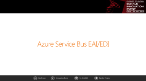 Introduction to the Azure Service Bus EAI/EDI features