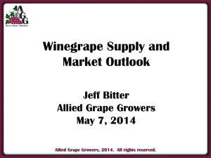 Winegrape Supply and Market Outlook (presentation by Jeff Bitter)
