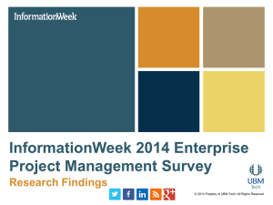 InformationWeek 2014 Enterprise Project Management