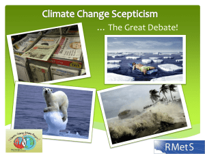 Climate Change Scepticism PowerPoint