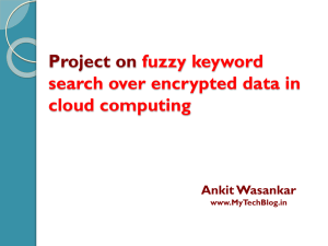 fuzzy keyword search over encrypted data in cloud