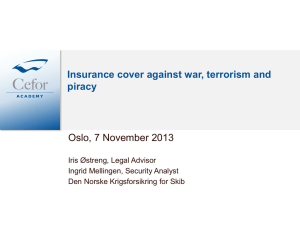 Insurance against war risks