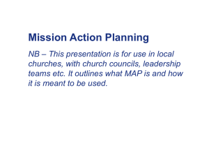Mission Action Planning NB – This presentation is for use in local