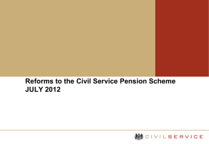 Revised slides - Civil Service Pensions