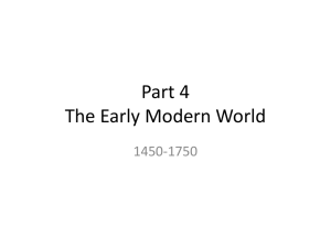 Part 4 The Early Modern World