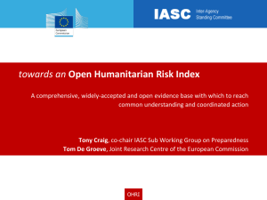 towards an Open Humanitarian Risk Index