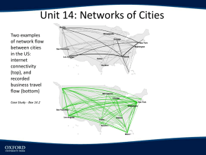 Chapter 14: Networks of Cities PowerPoint Lecture Slides