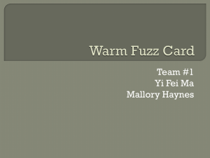 Warm Fuzz Card
