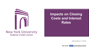 Impacts on Closing Costs and Interest Rates 2014