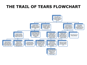 THE TRAIL OF TEARS FLOWCHART