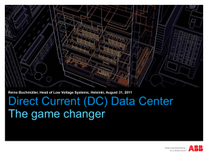 Direct Current (DC) Data Center
