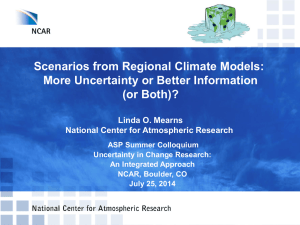 Scenarios from Regional Climate Models