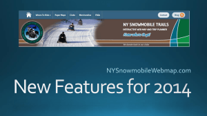 New Features for 2014 - NY Snowmobile Web Map