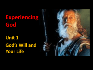 Experiencing God