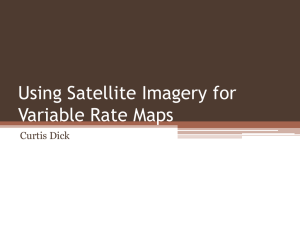 Using Satellite Imagery for Variable Rate Maps