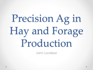 Precision Ag in Hay and Forage Production