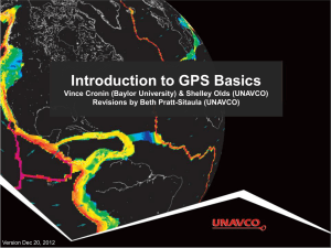 Presentation: Intro to GPS