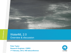 WaterML2.0: Overview and discussion