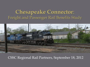 Chesapeake Connector: Freight and Passenger Rail Benefits