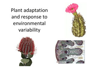 Ch 7 Plant Adaption & Response - SandyBiology1-2