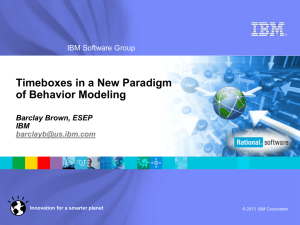 IBM Software - Rational standard template for internal and external