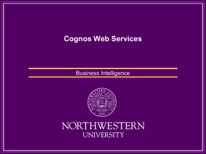 Cognos Web Services