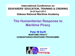 The Humanitarian Response to Maritime Piracy